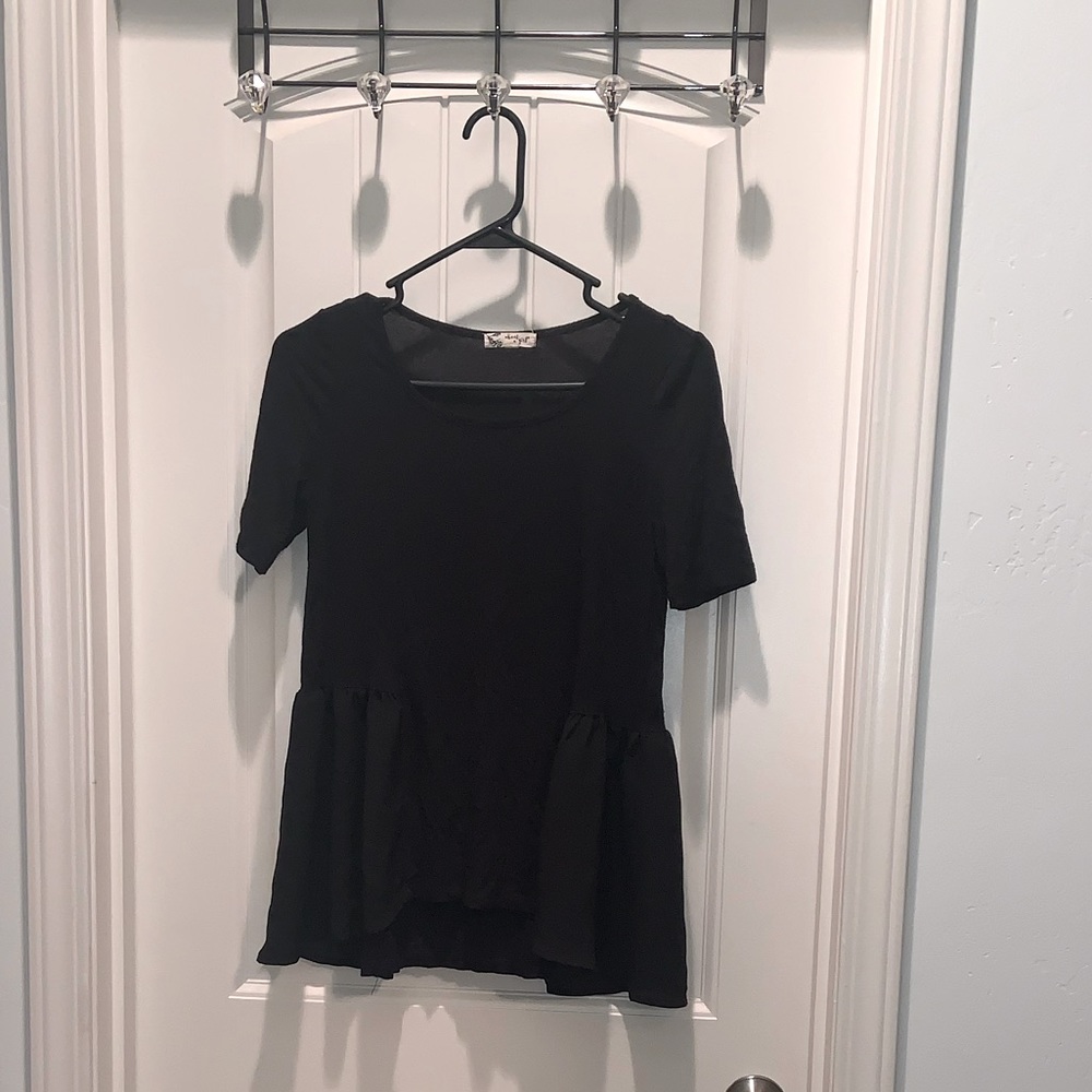 Peplum T shirt, size S